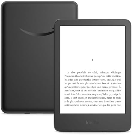 New Amazon Kindle (16 GB) - Lightest and most compact Kindle, with glare-free display, faster page turns, adjustable front light, and long battery life - Black