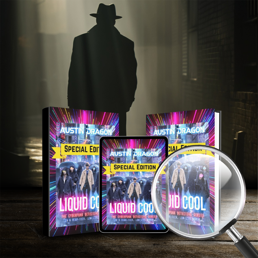 Liquid Cool (Book 1): Special Edition (The Cyberpunk Detective Series) Signed Ebook