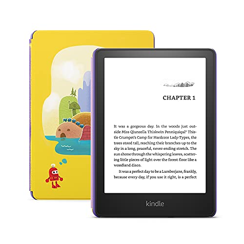 Kindle Paperwhite Kids – kids read, on average, more than an hour a day with their Kindle, 16 GB, Robot Dreams