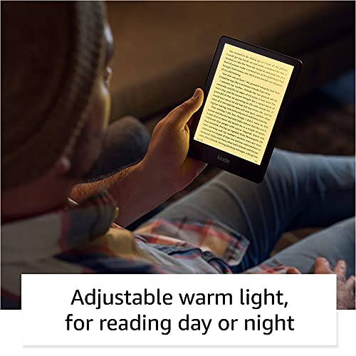 Amazon Kindle Paperwhite (16 GB) – Now with a larger display, adjustable warm light, increased battery life, and faster page turns – Black